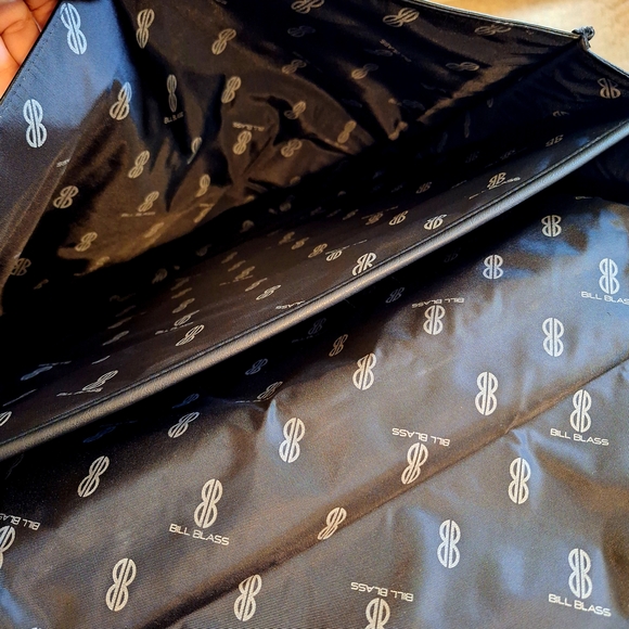 Vintage Bill Blass Black Leather Briefcase Bag 12x16 Very Good Condition - Picture 4 of 5